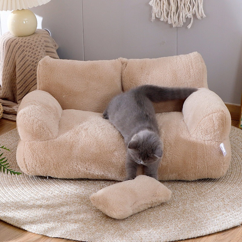 Cama de Luxo para Gatos e Cães Pequenos/Médios – Quentinha e Confortável