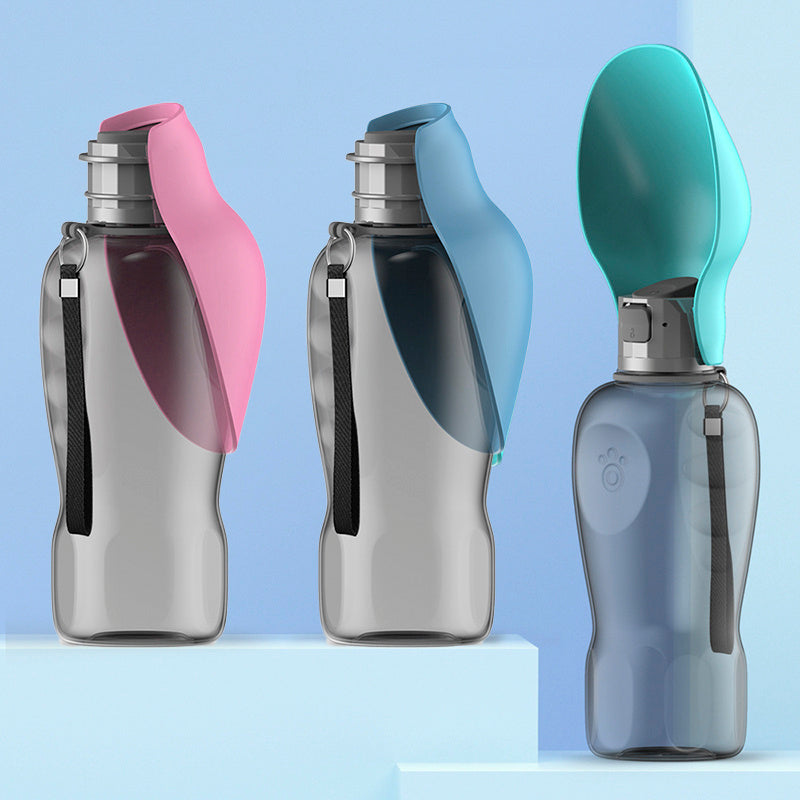 Garrafa de água portátil para cães, 800 ml