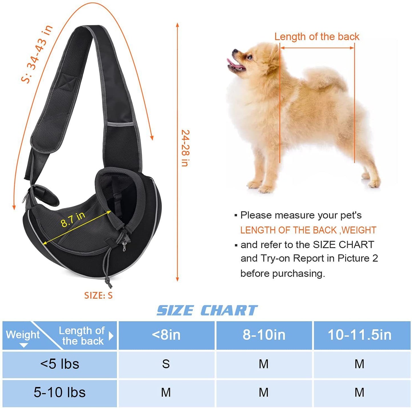Bolsa para transportar animais de estimação