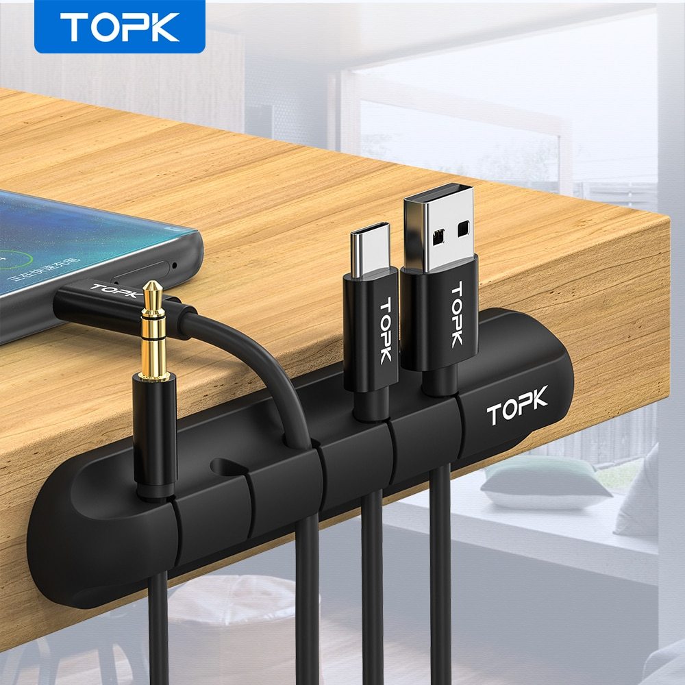 Organizador de Cabos USB de Silicone