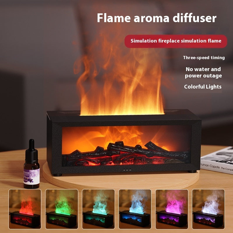 Máquina de aromaterapia com chama