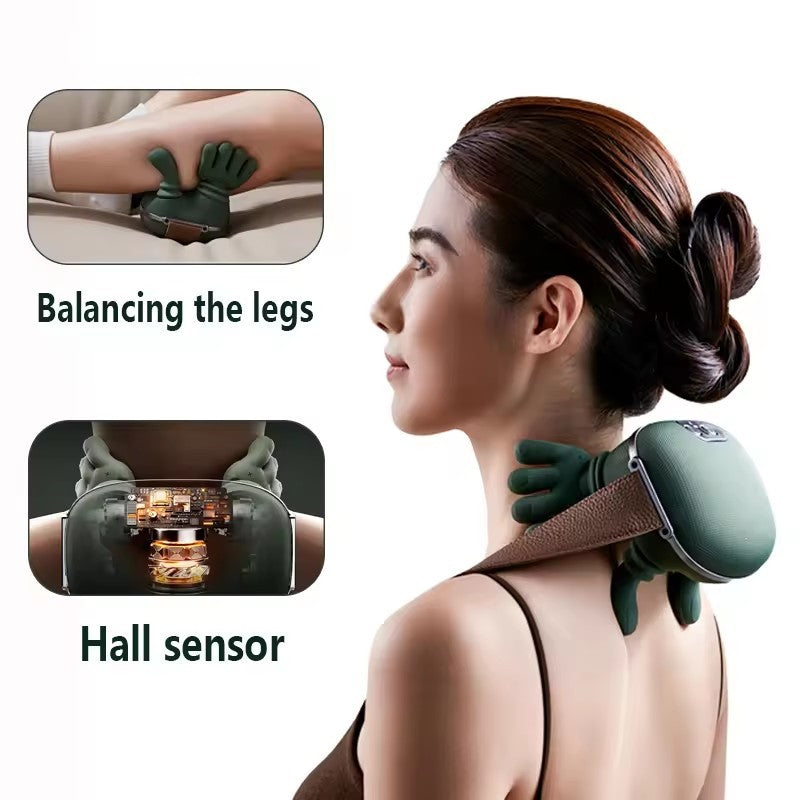 Massageador Elétrico Sem Fio para Pescoço e Ombros