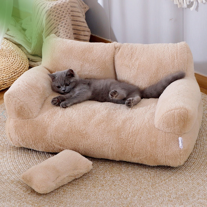 Cama de Luxo para Gatos e Cães Pequenos/Médios – Quentinha e Confortável