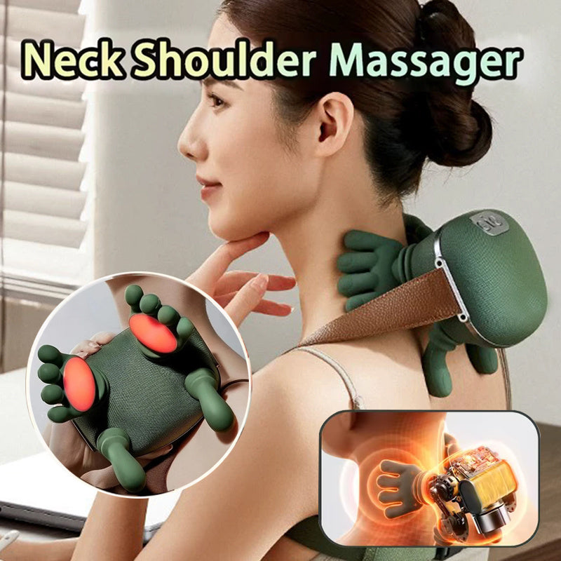 Massageador Elétrico Sem Fio para Pescoço e Ombros