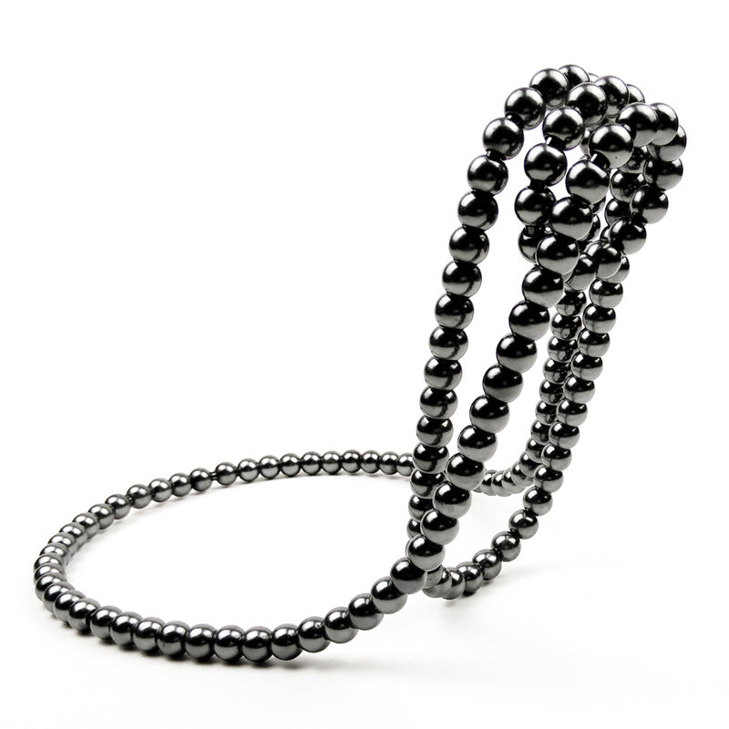 Porta-Garrafas de Vinho em Aço Inoxidável com Design de Colar de Pérolas