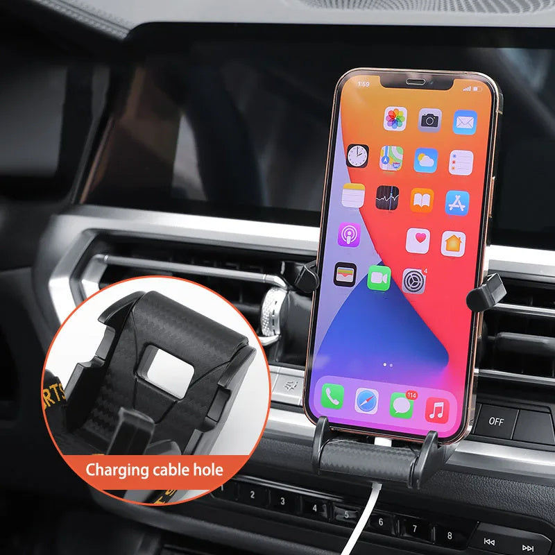 Suporte para telemóvel com formato de assento de corrida