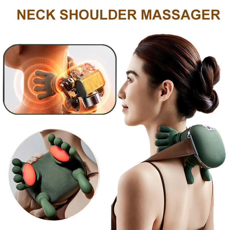 Massageador Elétrico Sem Fio para Pescoço e Ombros